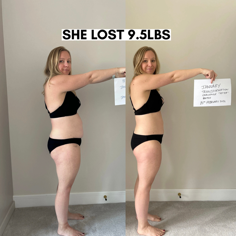 she lost 9.5lbs